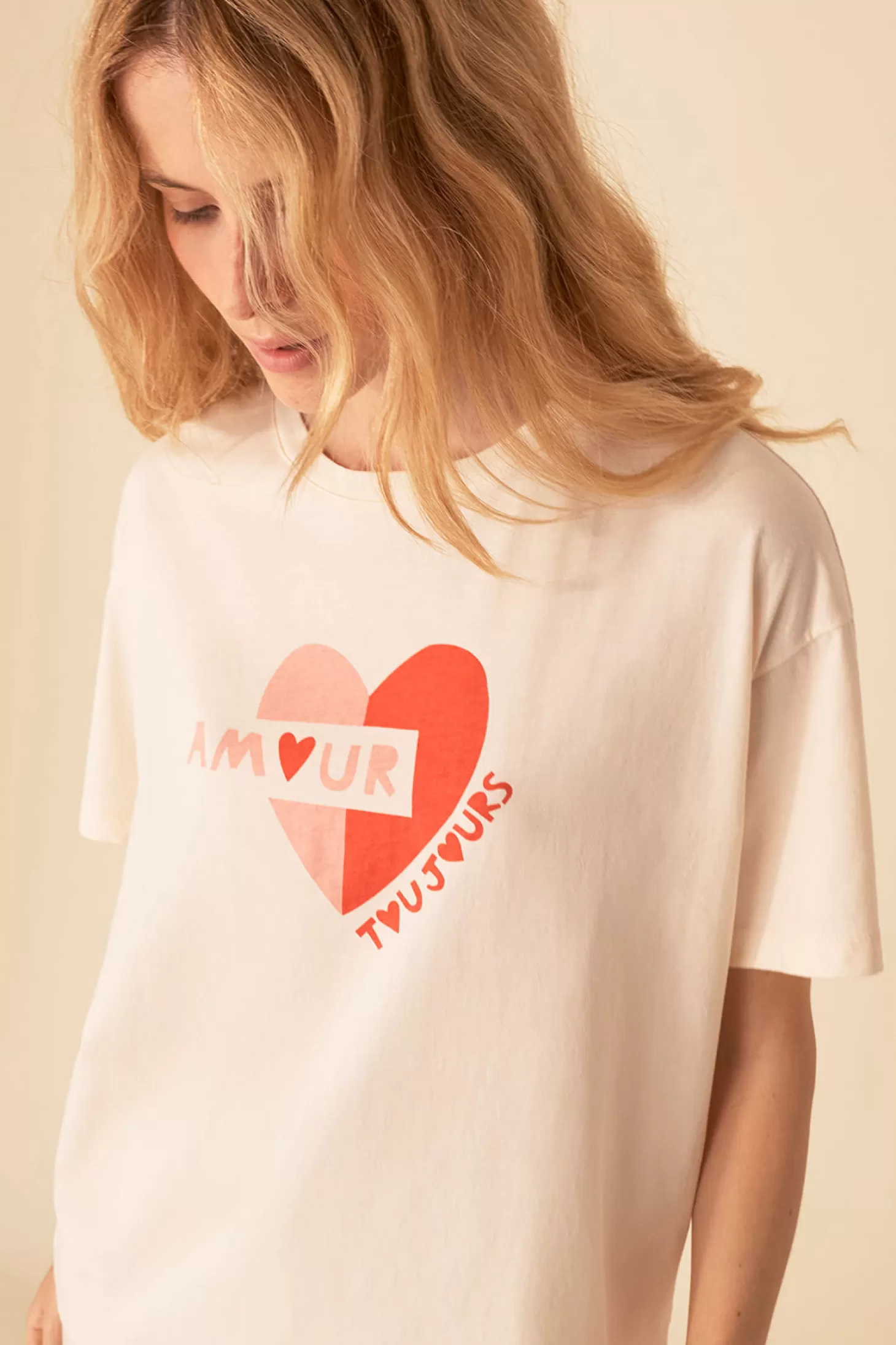 Des Petits Hauts T-shirts & Sweatshirts*amour toujours marina T-shirt Ecru