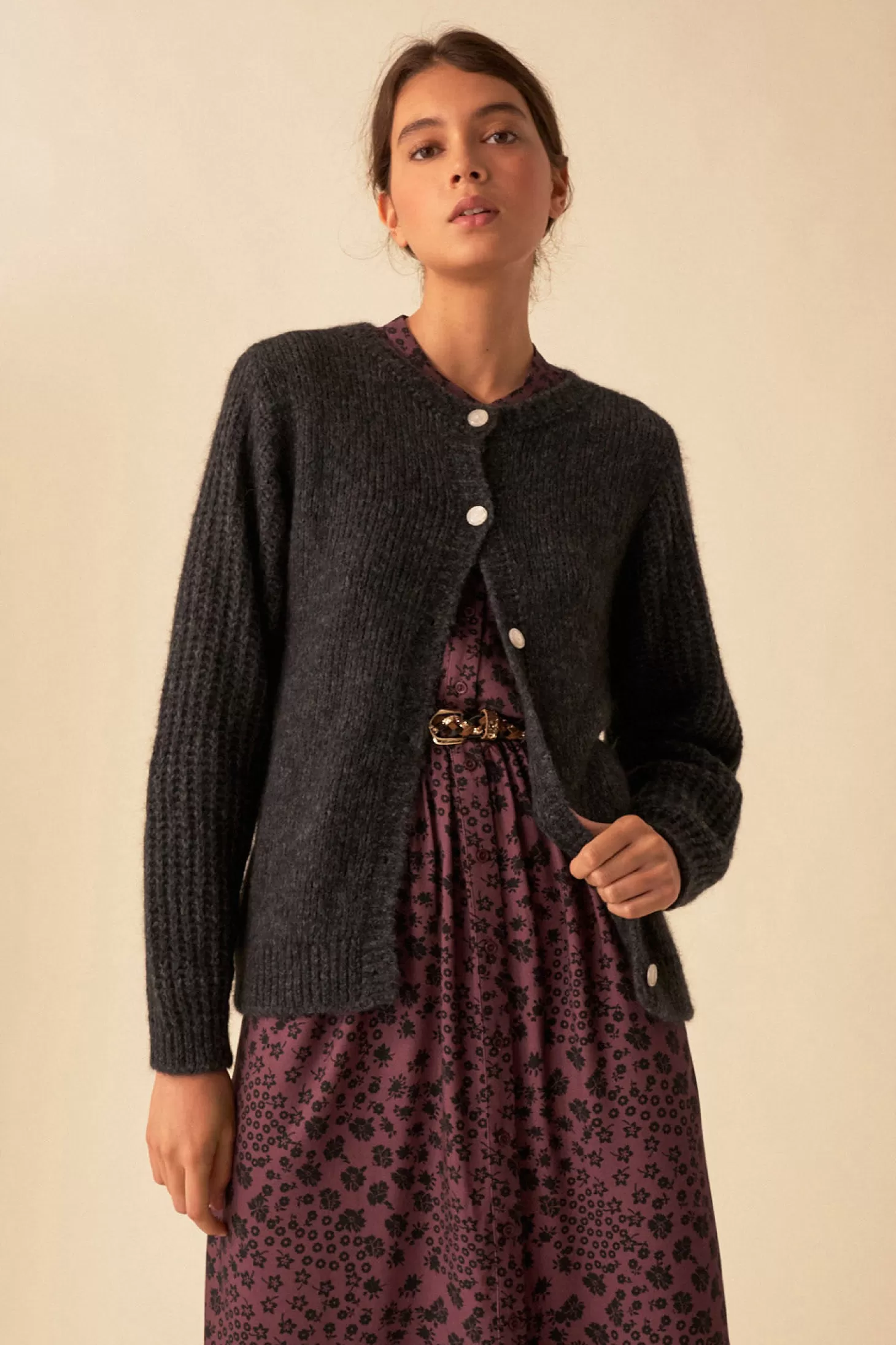 Des Petits Hauts Jumpers & Cardigans | View All* babka cardigan Bitume