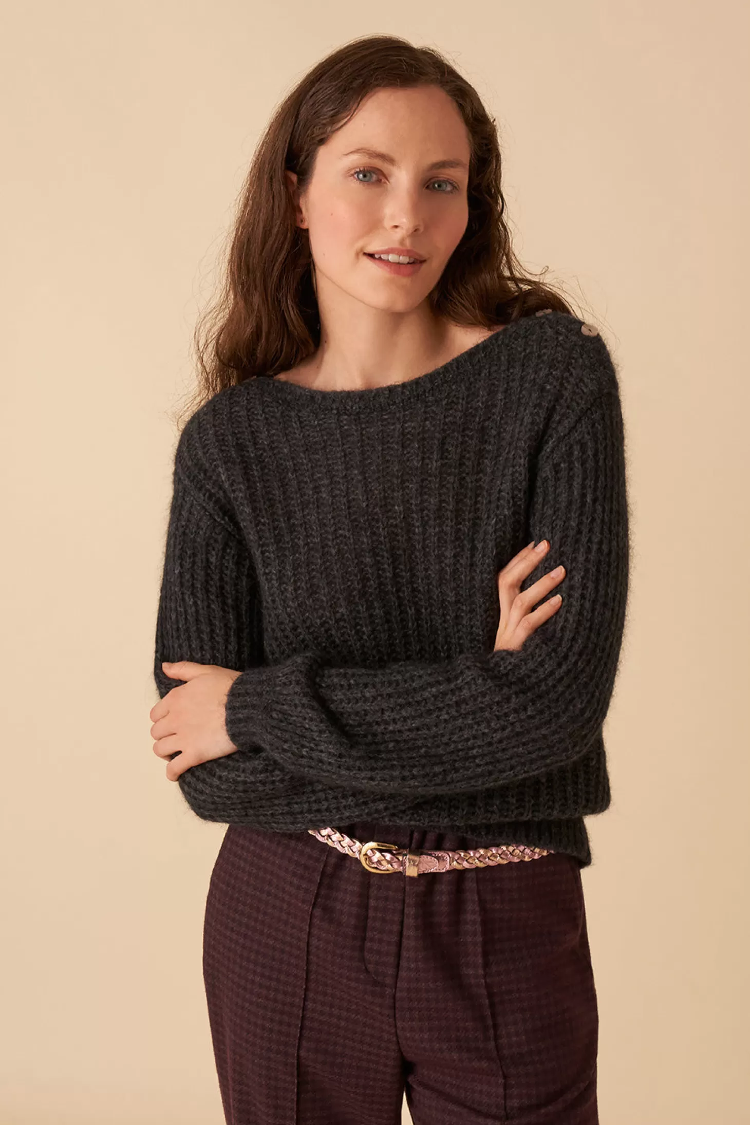 Des Petits Hauts Jumpers & Cardigans* bagus jumper Bitume