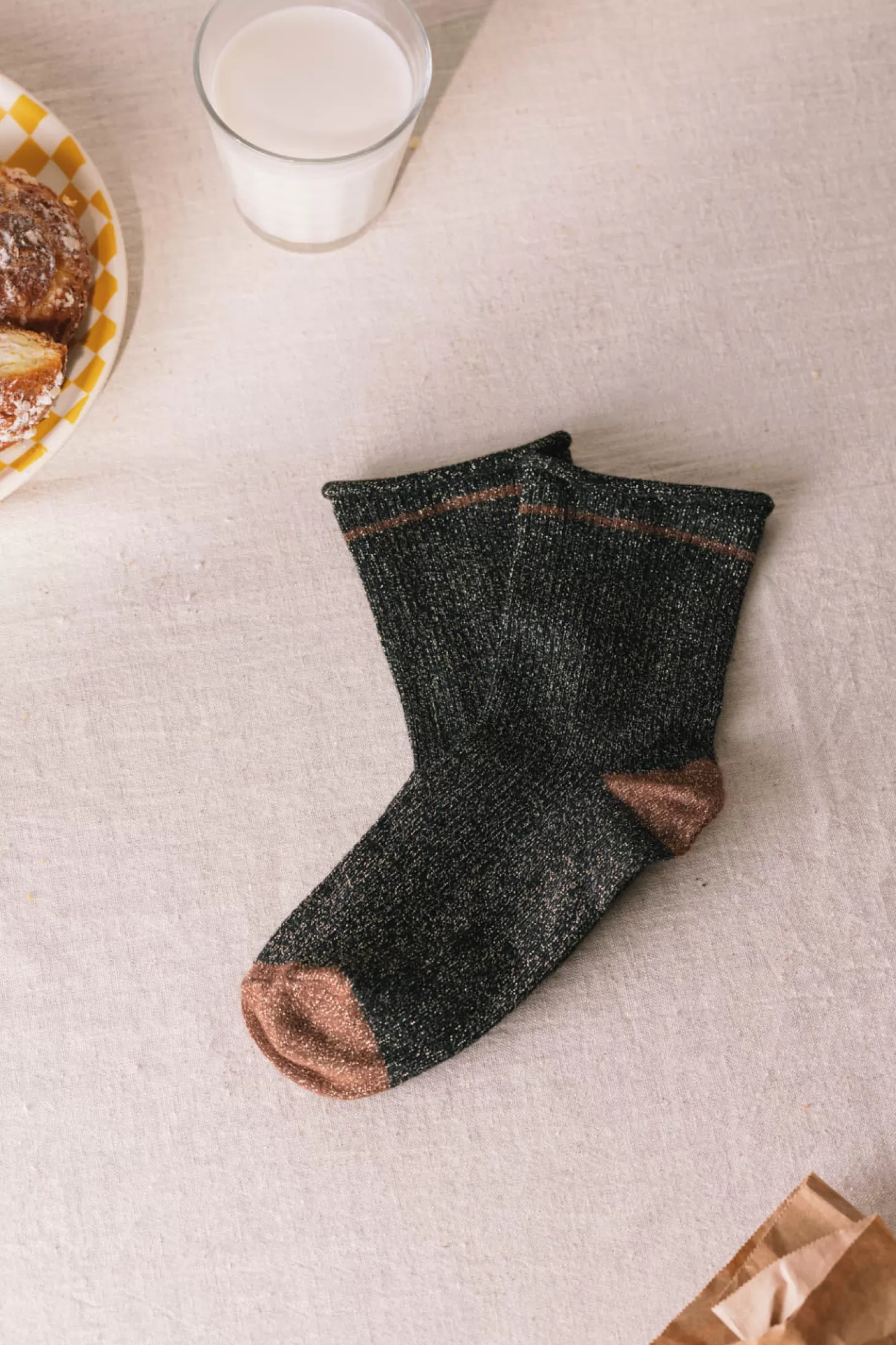 Des Petits Hauts Shoes & Socks*black malala socks Noir