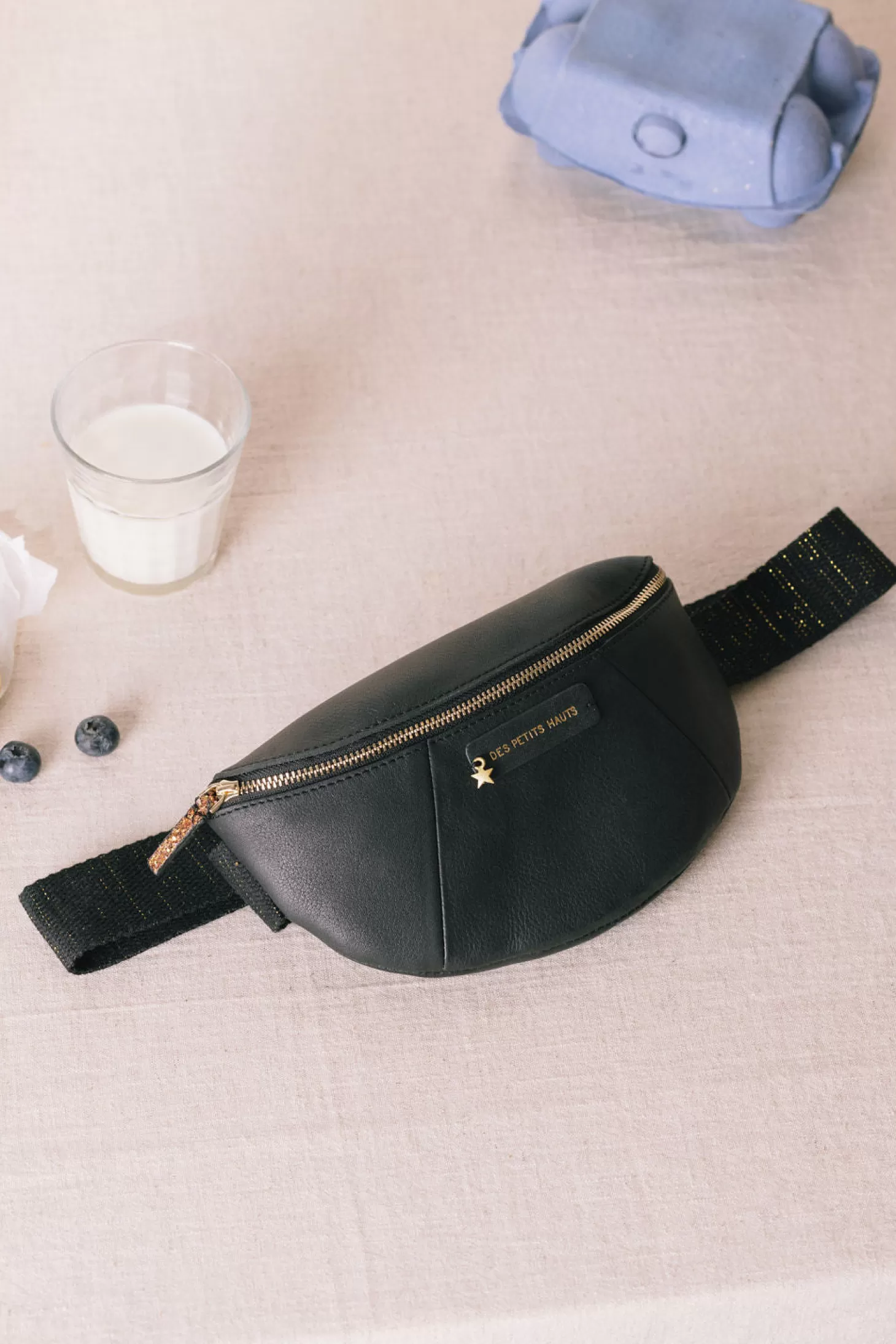 Des Petits Hauts Leather Goods | View All*black pony bumbag Noir