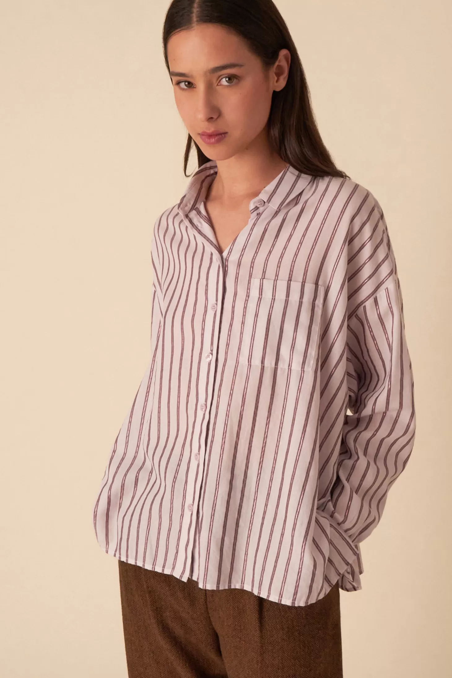 Des Petits Hauts French Toast Wardrobe | Shirts & Blouses*blueberry carli romane shirt Carli blueberry