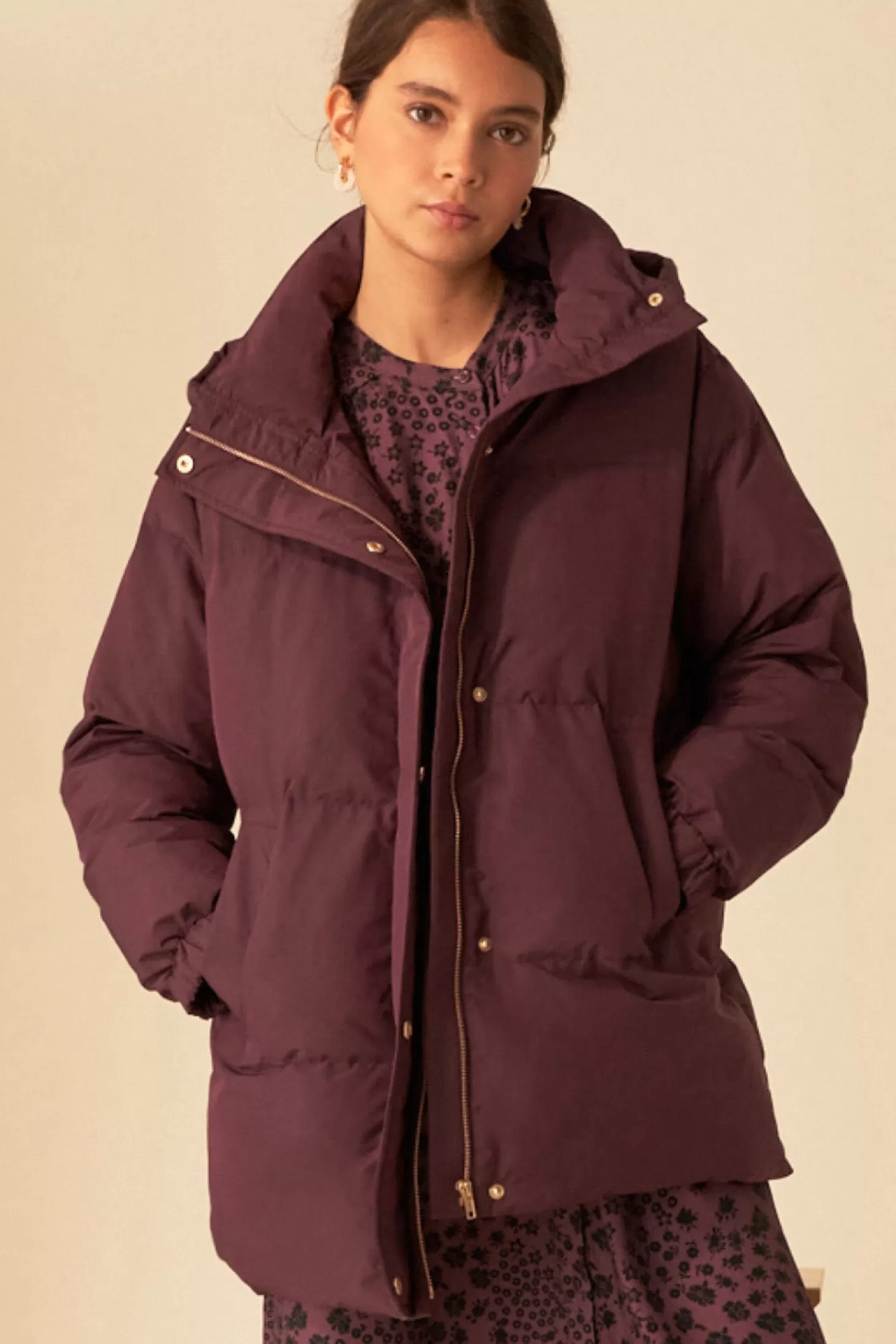 Des Petits Hauts French Toast Wardrobe | Coats & Jackets* stuart padded jacket Blueberry