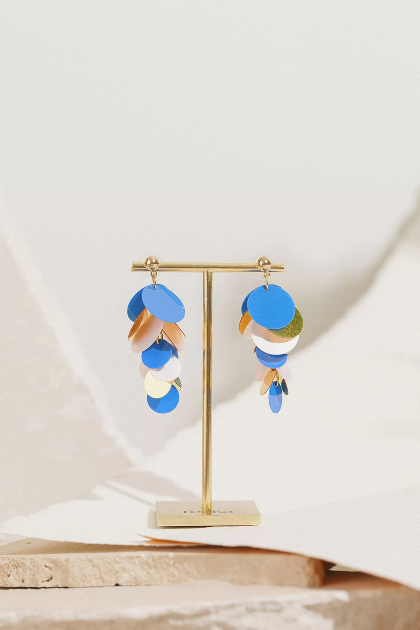 Des Petits Hauts Festive Capsule | Feeka Jewellery X DPH | View All*Boucles D'Oreilles Pistal  Marine Or Poudre