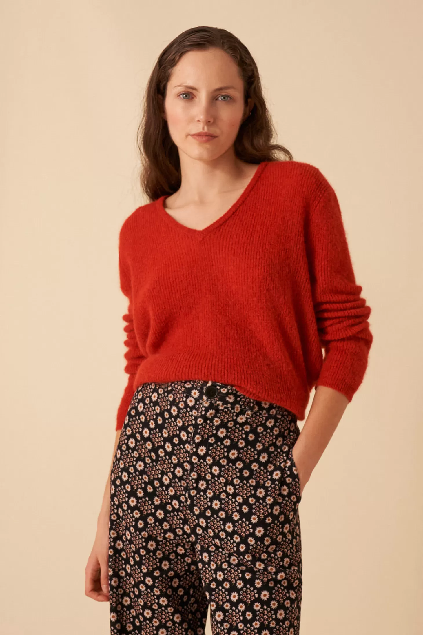 Des Petits Hauts Givrée Wardrobe | Jumpers & Cardigans | View All* caba jumper Braise