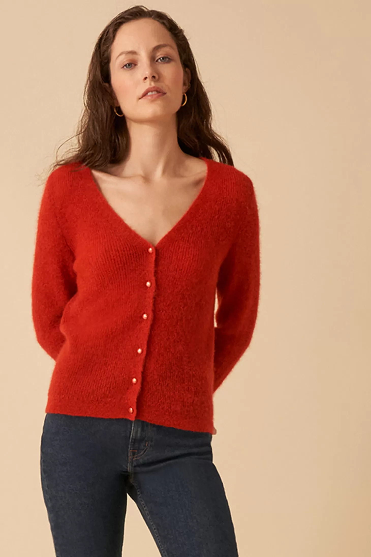 Des Petits Hauts Givrée Wardrobe | Jumpers & Cardigans | View All* caboule cardigan Braise