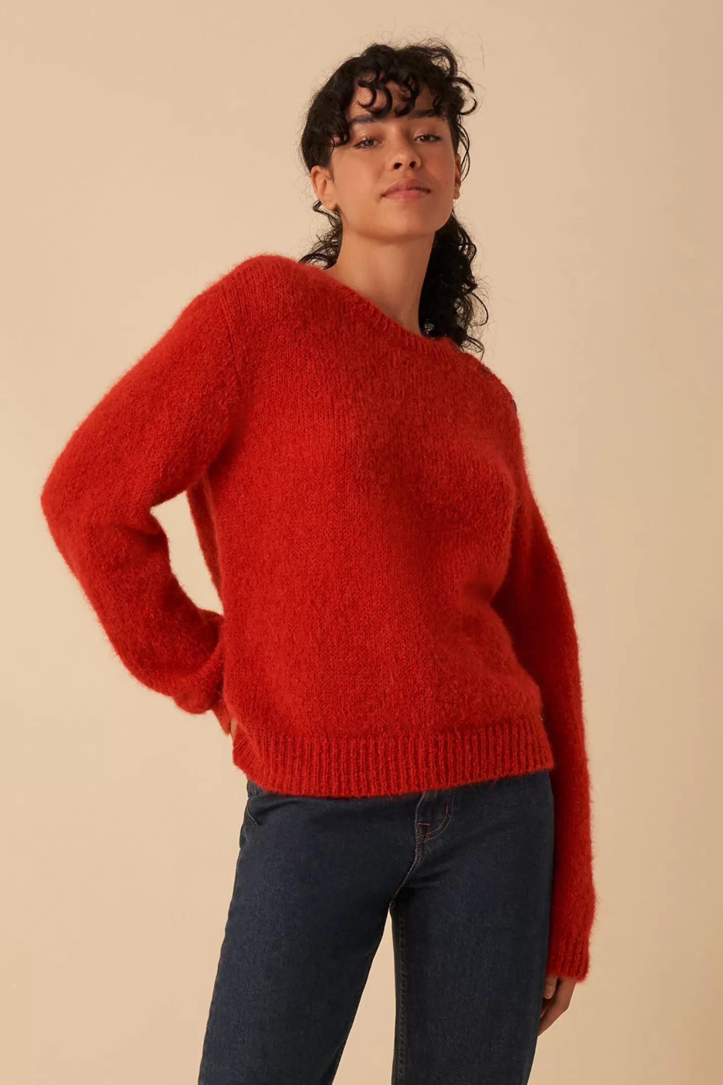 Des Petits Hauts Givrée Wardrobe | Jumpers & Cardigans | View All* dune jumper Braise