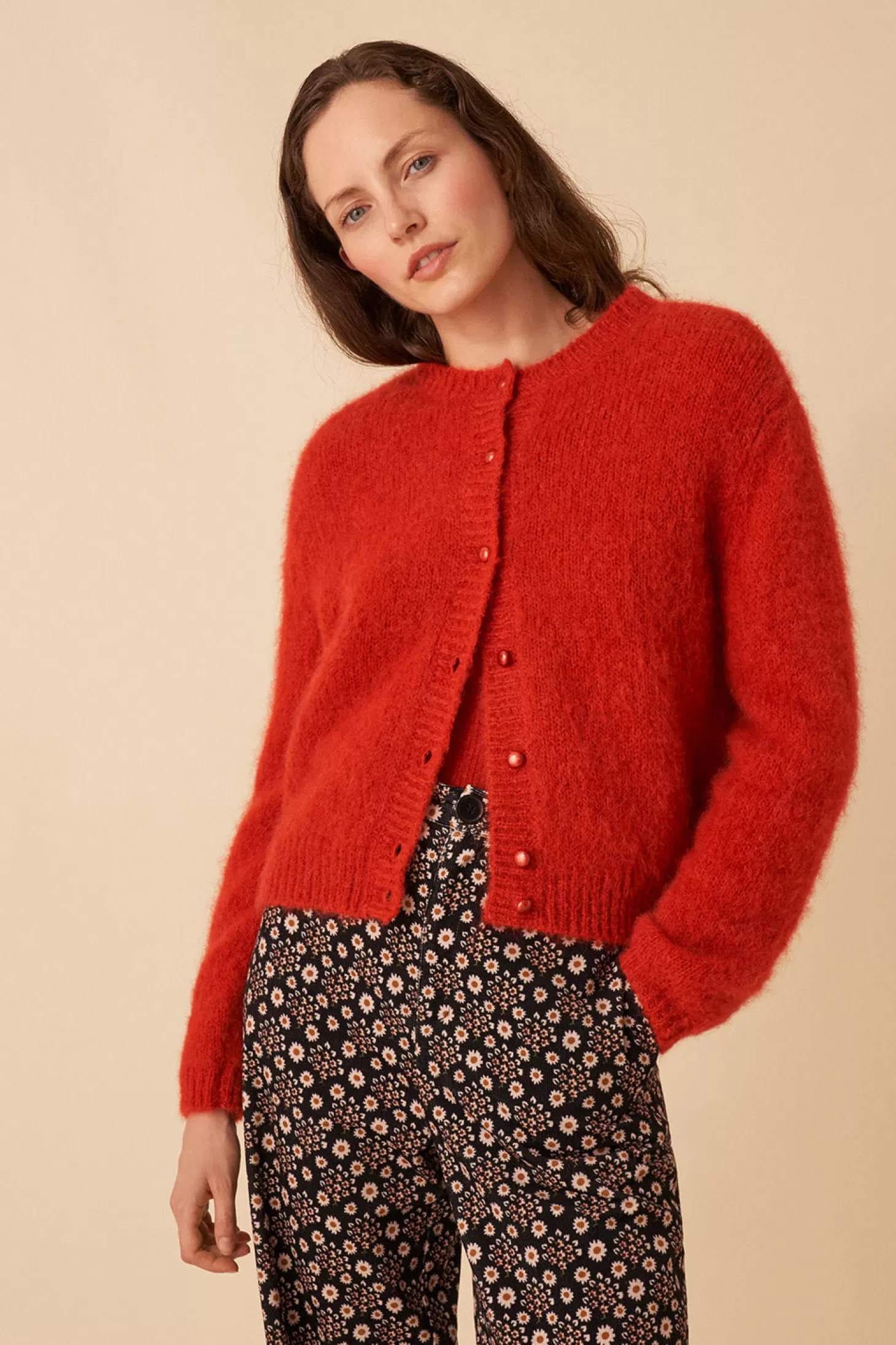 Des Petits Hauts Givrée Wardrobe | Jumpers & Cardigans | View All* dusko cardigan Braise