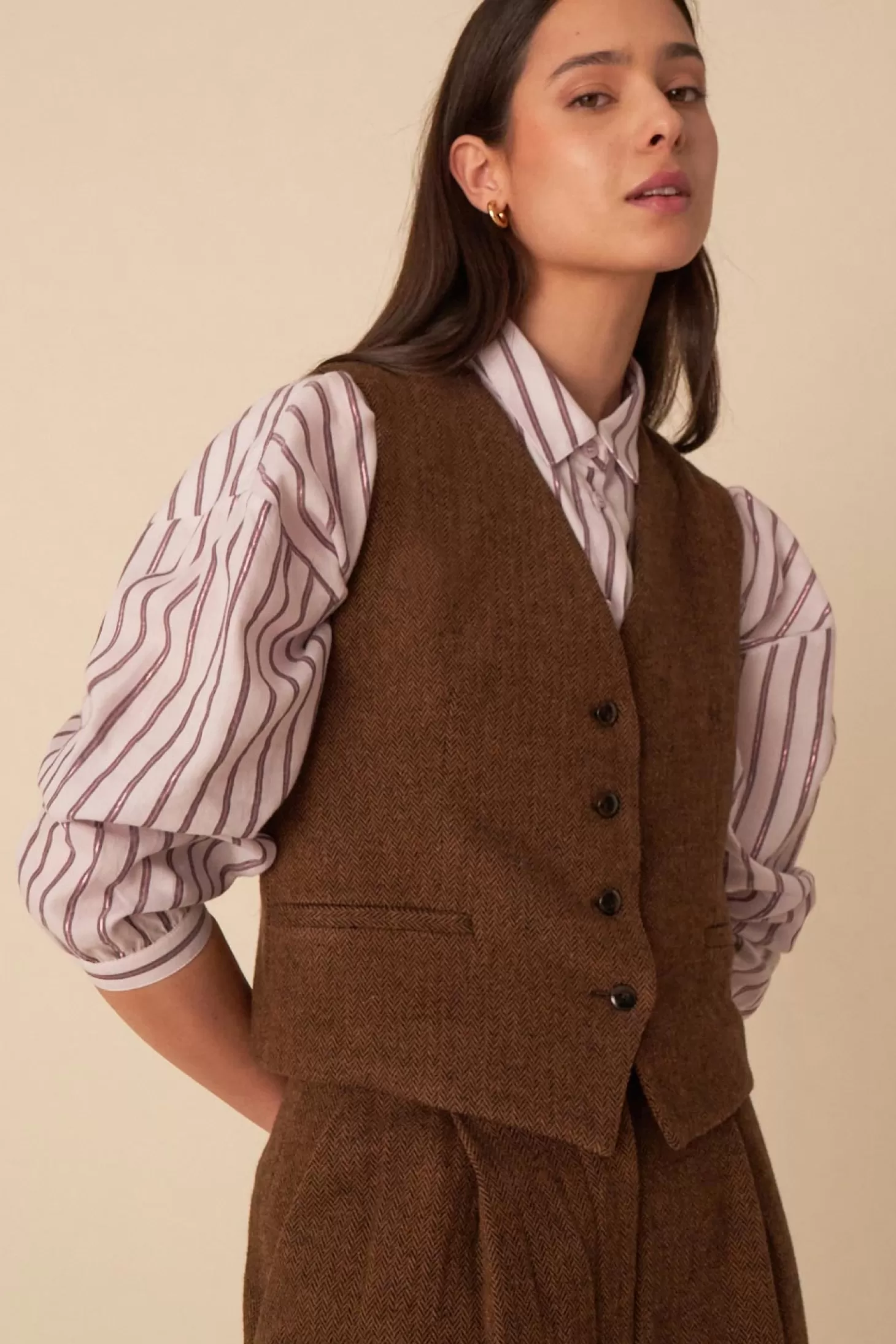 Des Petits Hauts French Toast Wardrobe | Coats & Jackets* segmon waistcoat Bretzel