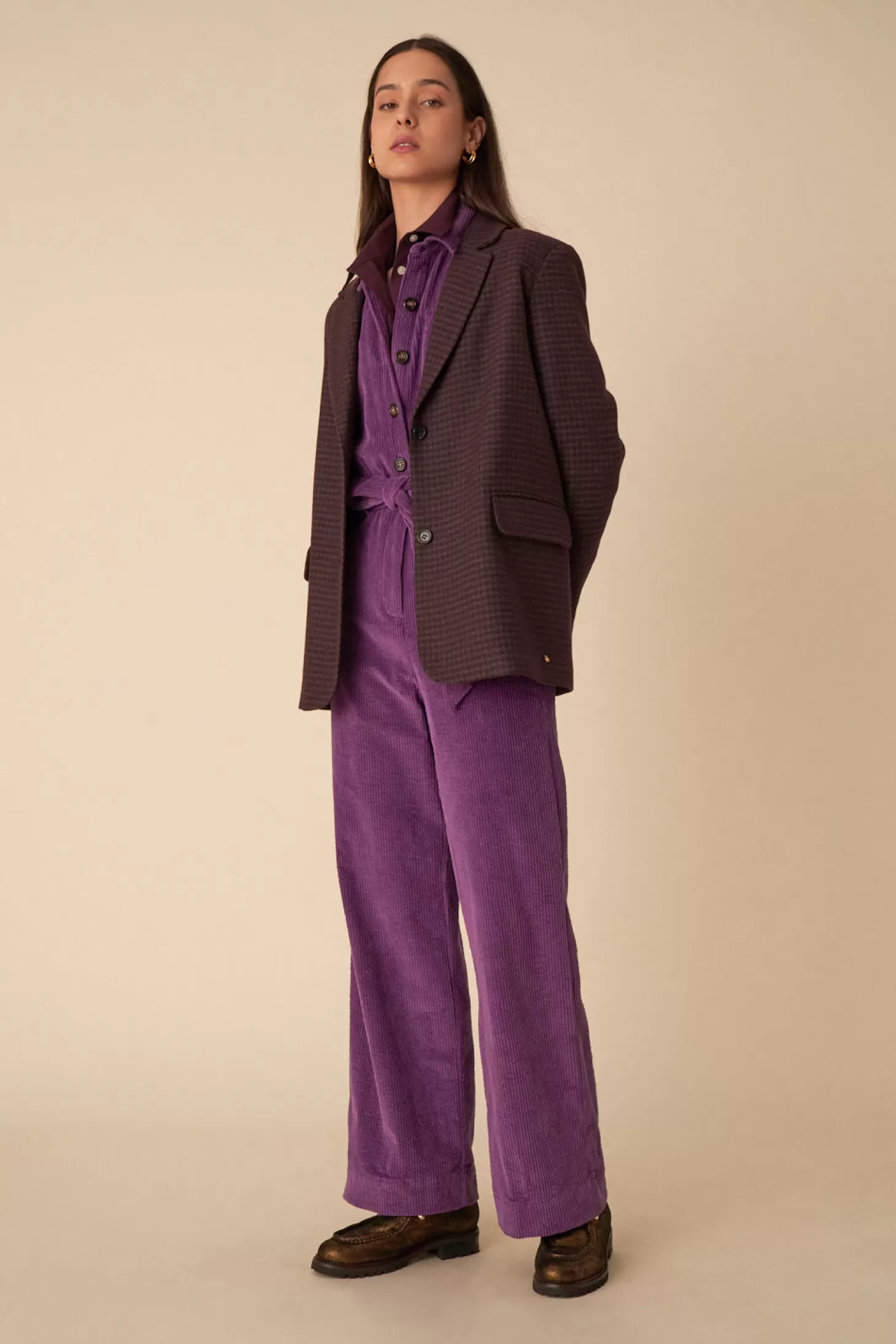 Des Petits Hauts French Toast Wardrobe | Coats & Jackets | View All*bridget checked sabaya trousers Carreaux bridget