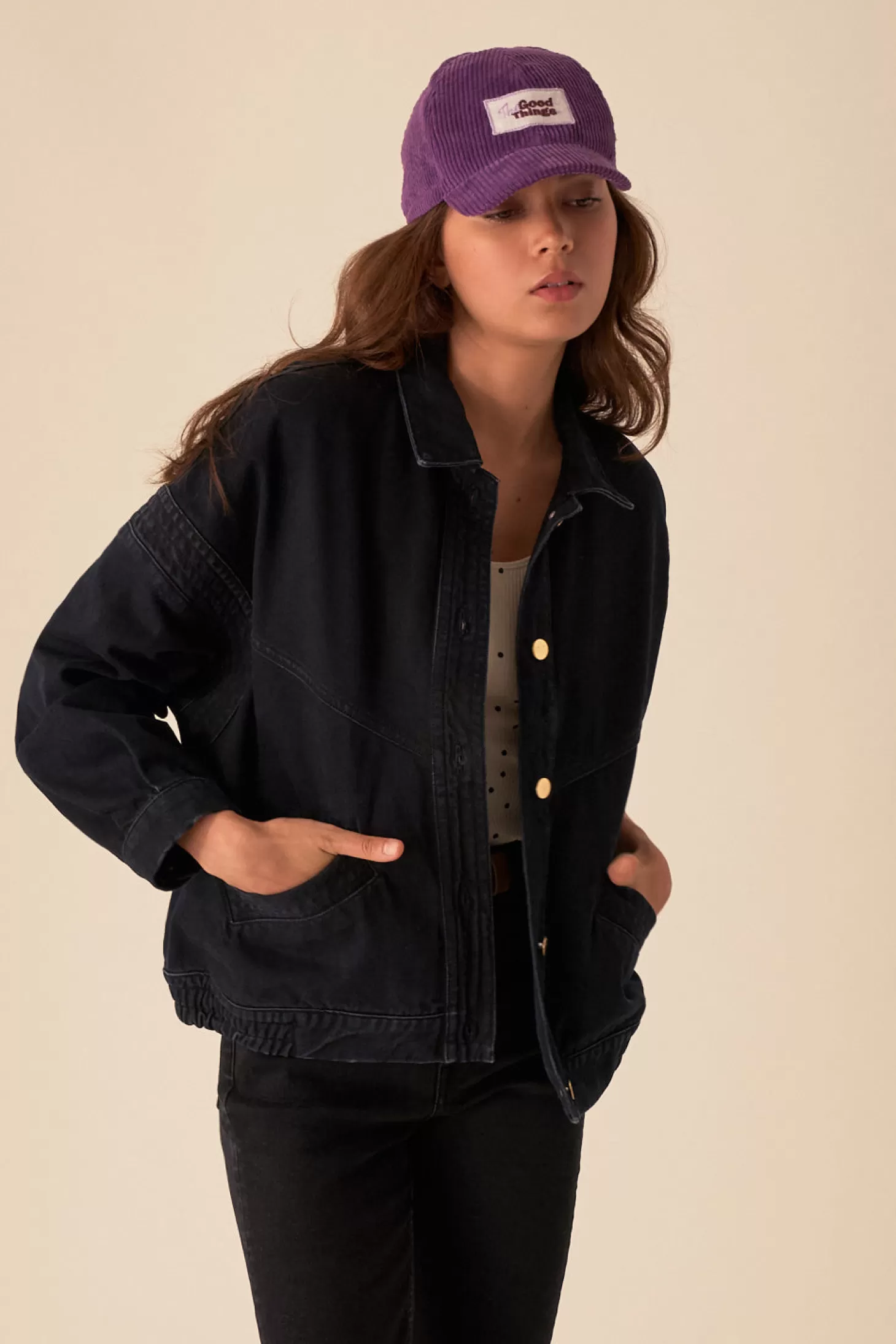 Des Petits Hauts French Toast Wardrobe | Denim | Coats & Jackets* loubia2 jacket Charcoal