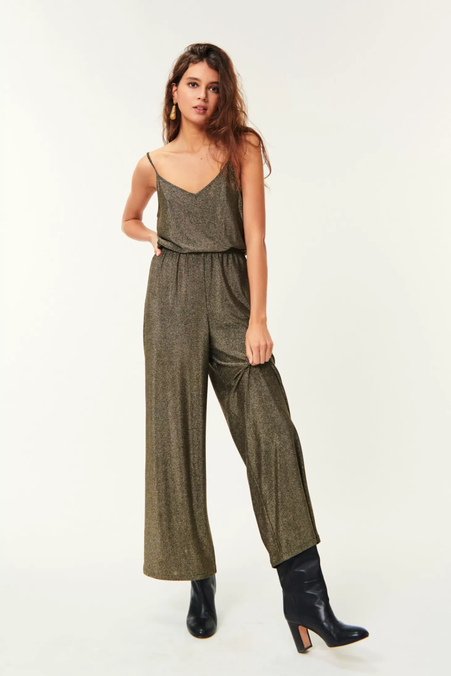 Des Petits Hauts Festive Capsule | Trousers & Jumpsuits*Combi Pantalon Fano Or