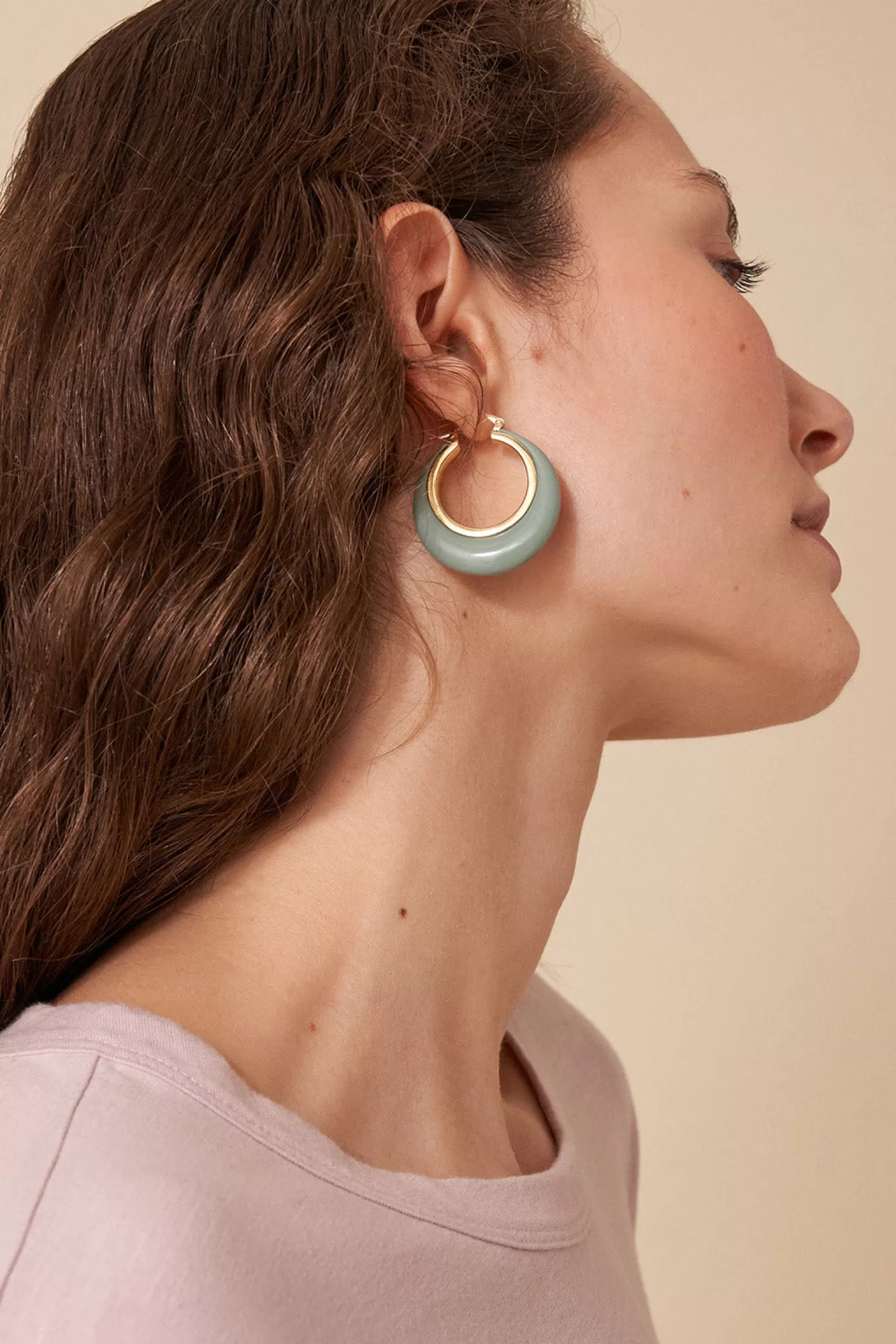 Des Petits Hauts Feeka Jewellery X DPH*earrings nastasia Matcha