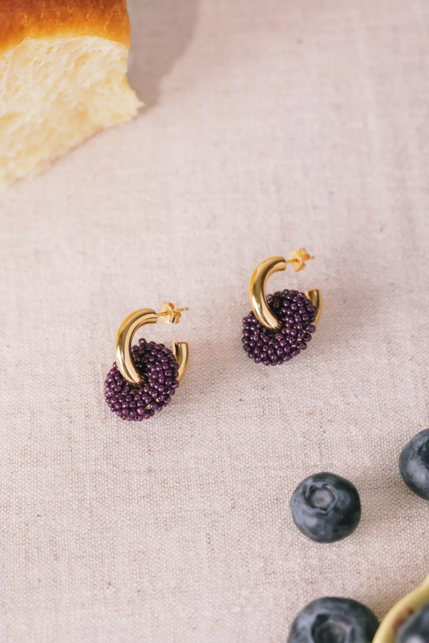 Des Petits Hauts Feeka Jewellery X DPH*earrings paully Blueberry