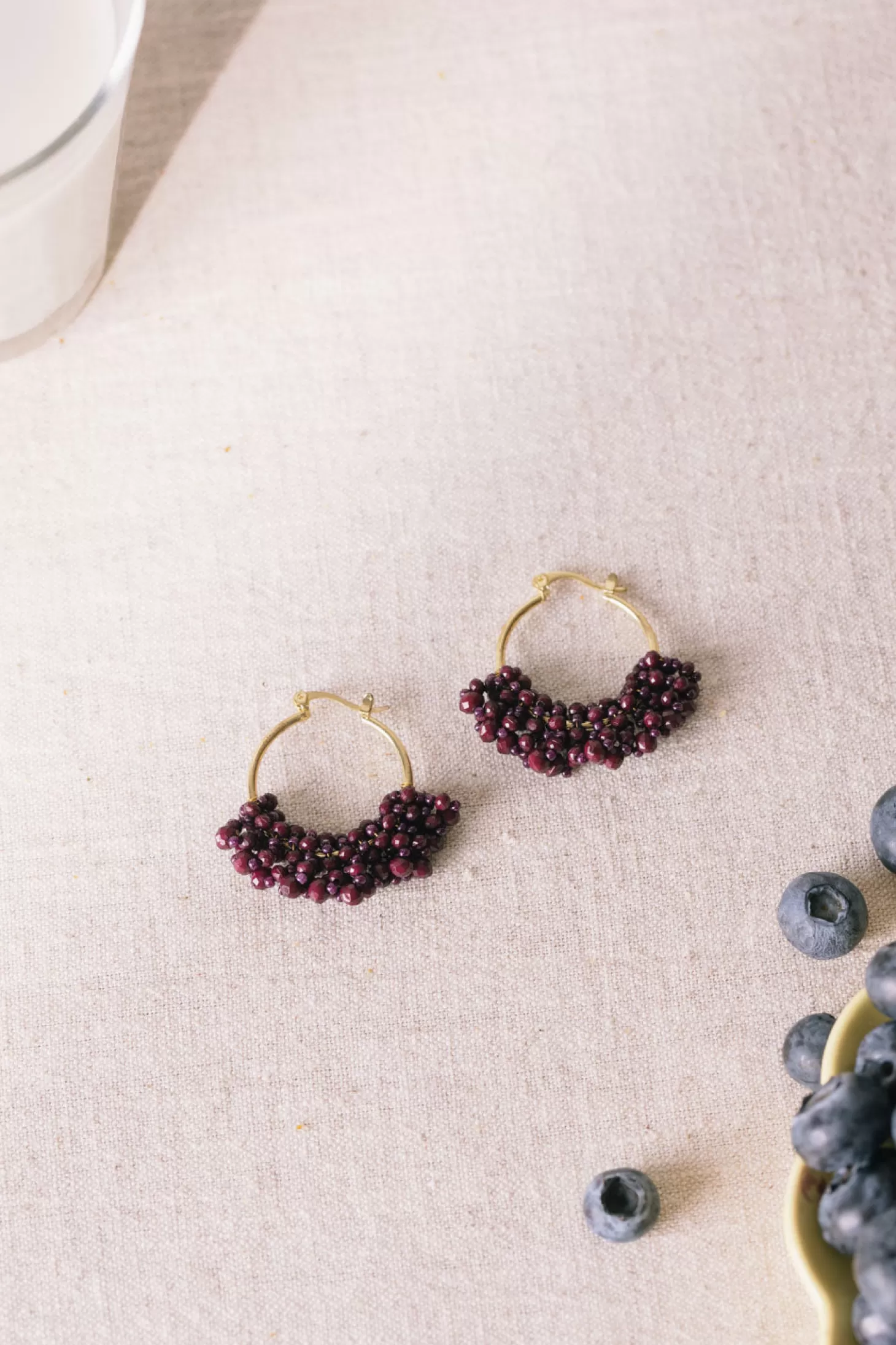 Des Petits Hauts Feeka Jewellery X DPH*earrings poline Blueberry