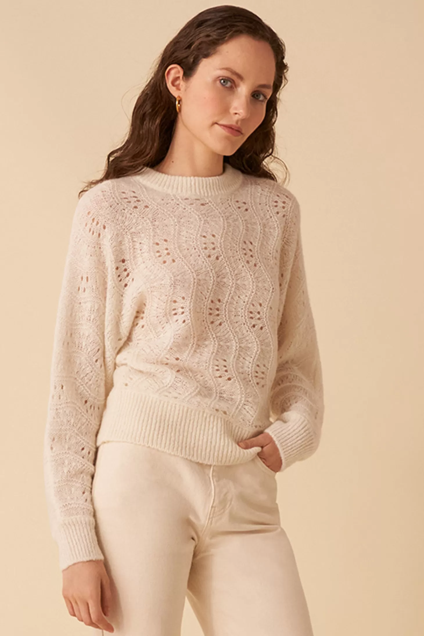 Des Petits Hauts Jumpers & Cardigans | View All* chase jumper Ecru