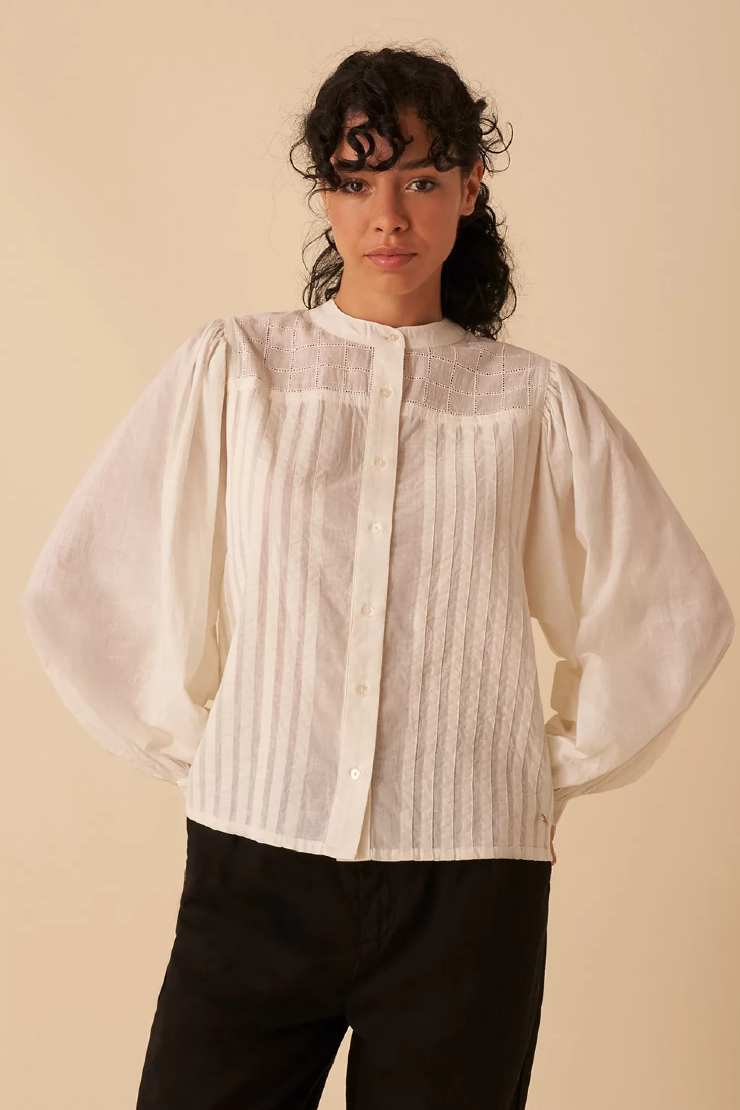 Des Petits Hauts French Toast Wardrobe | Shirts & Blouses* ray blouse Ecru