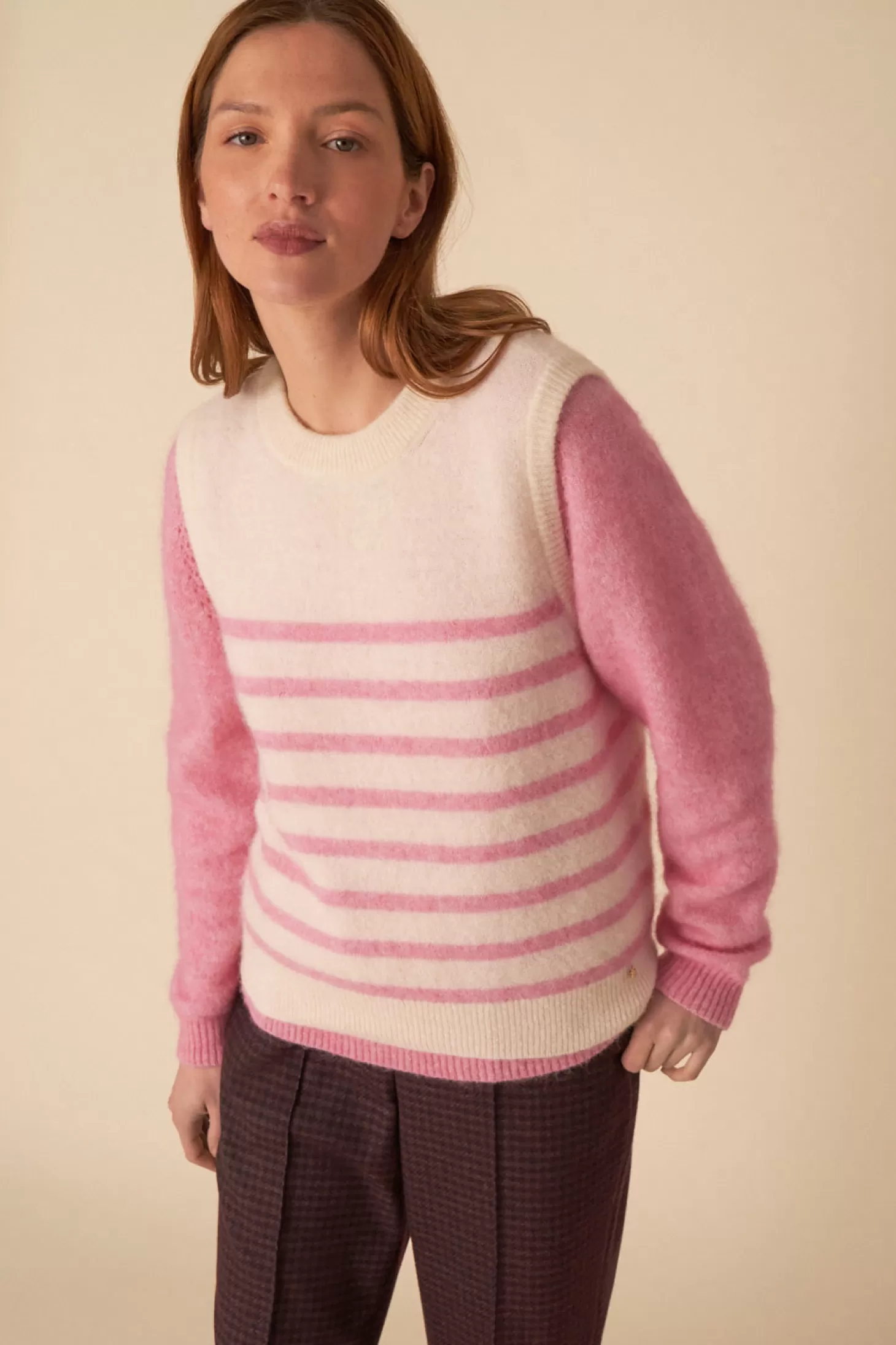 Des Petits Hauts Jumpers & Cardigans | View All* alivie jumper Ecru/guimauve