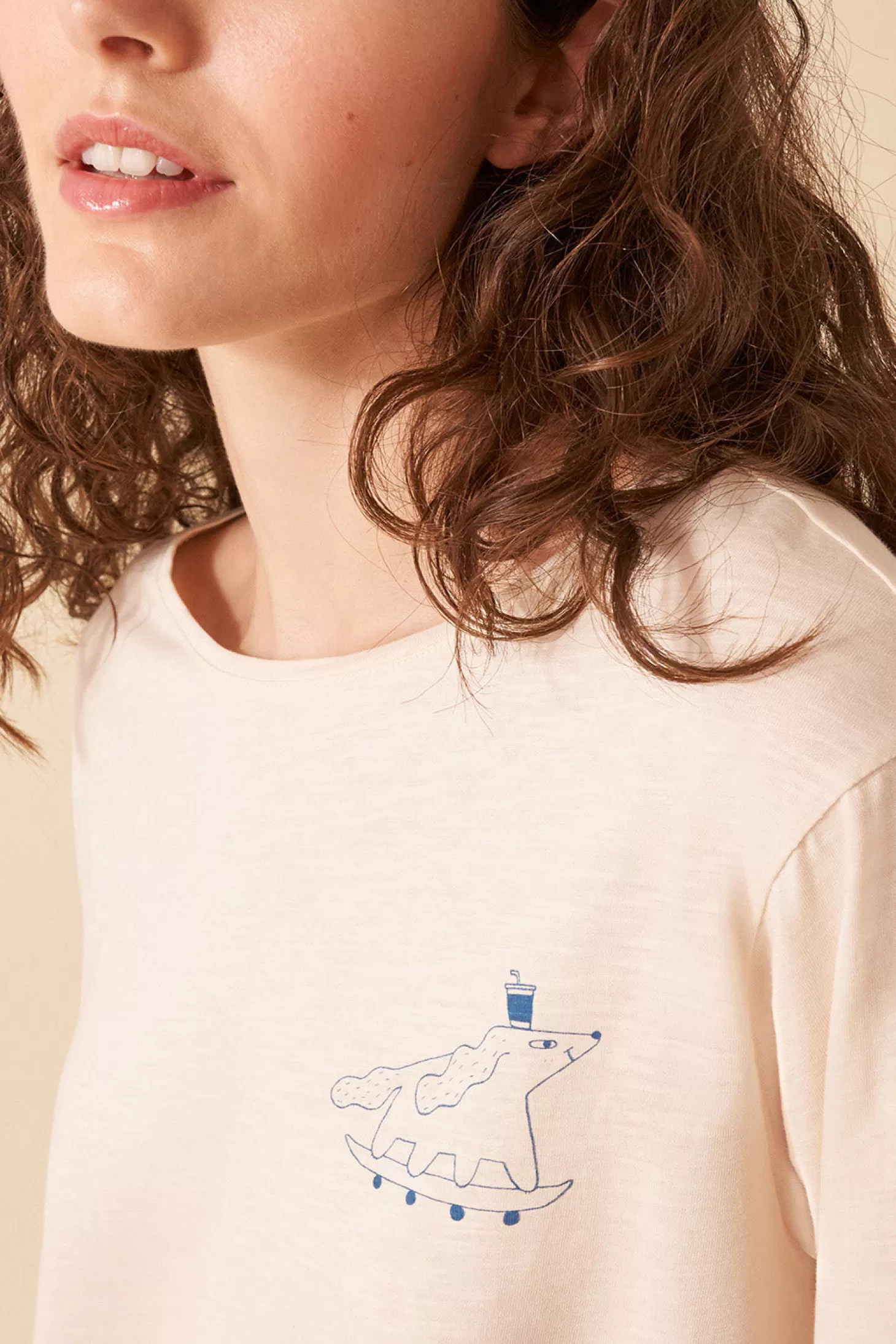 Des Petits Hauts T-shirts & Sweatshirts* hive t-shirt Farine