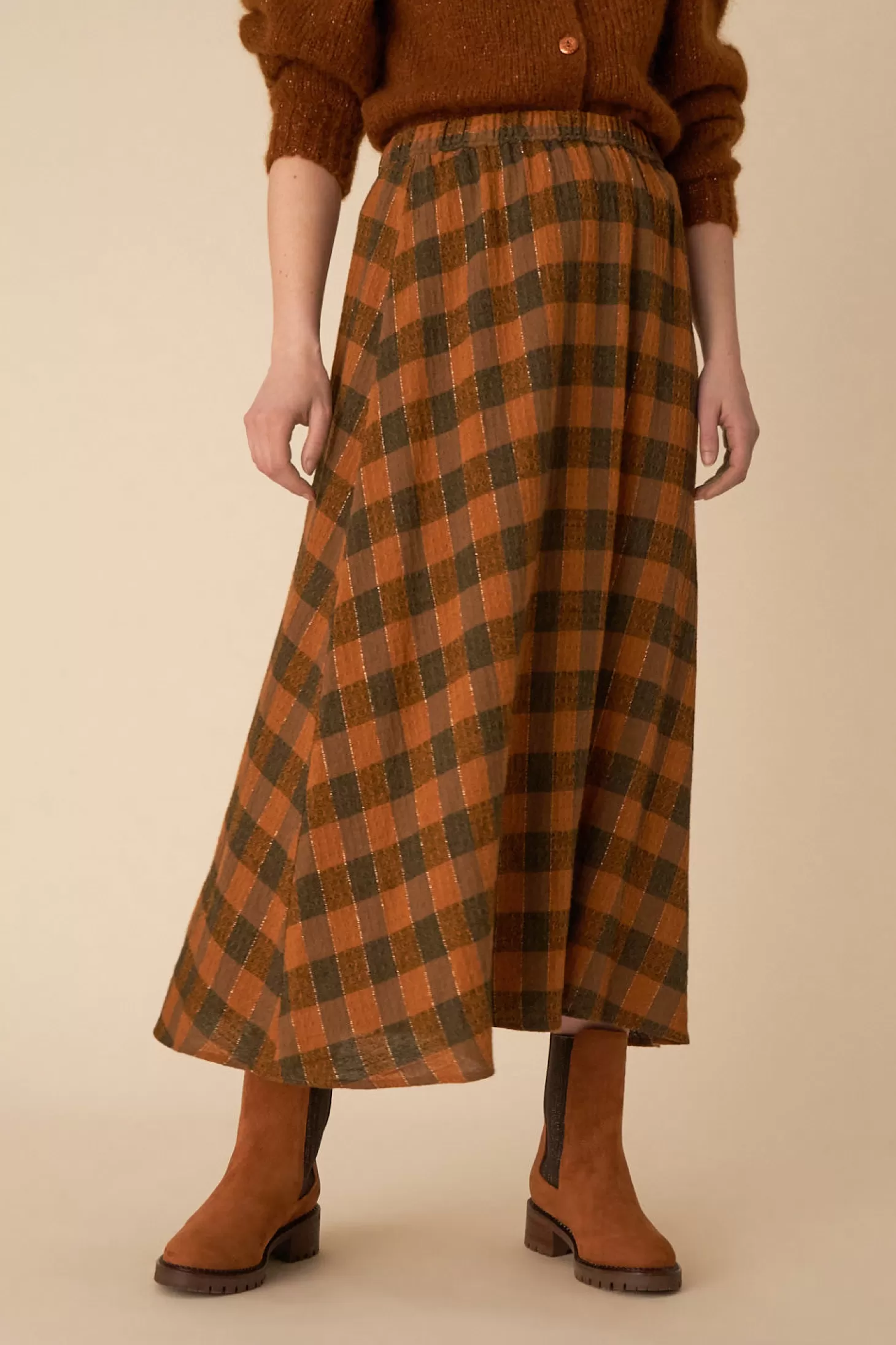 Des Petits Hauts Dresses & Skirts | View All*gingembre checked virvolte skirt Carreaux gingembre