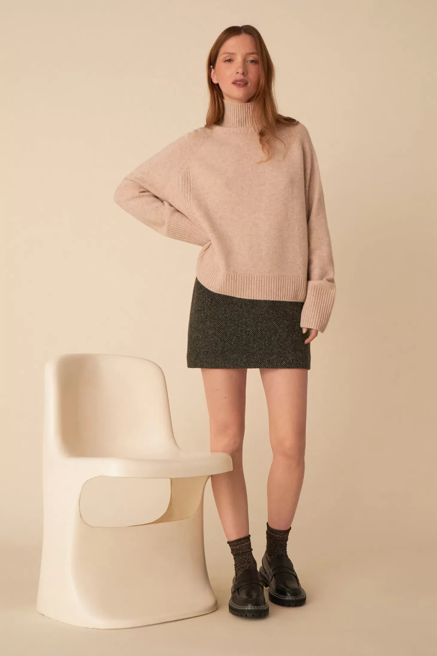 Des Petits Hauts 100% Merinos Knitwear | Jumpers & Cardigans* aramis jumper Latte