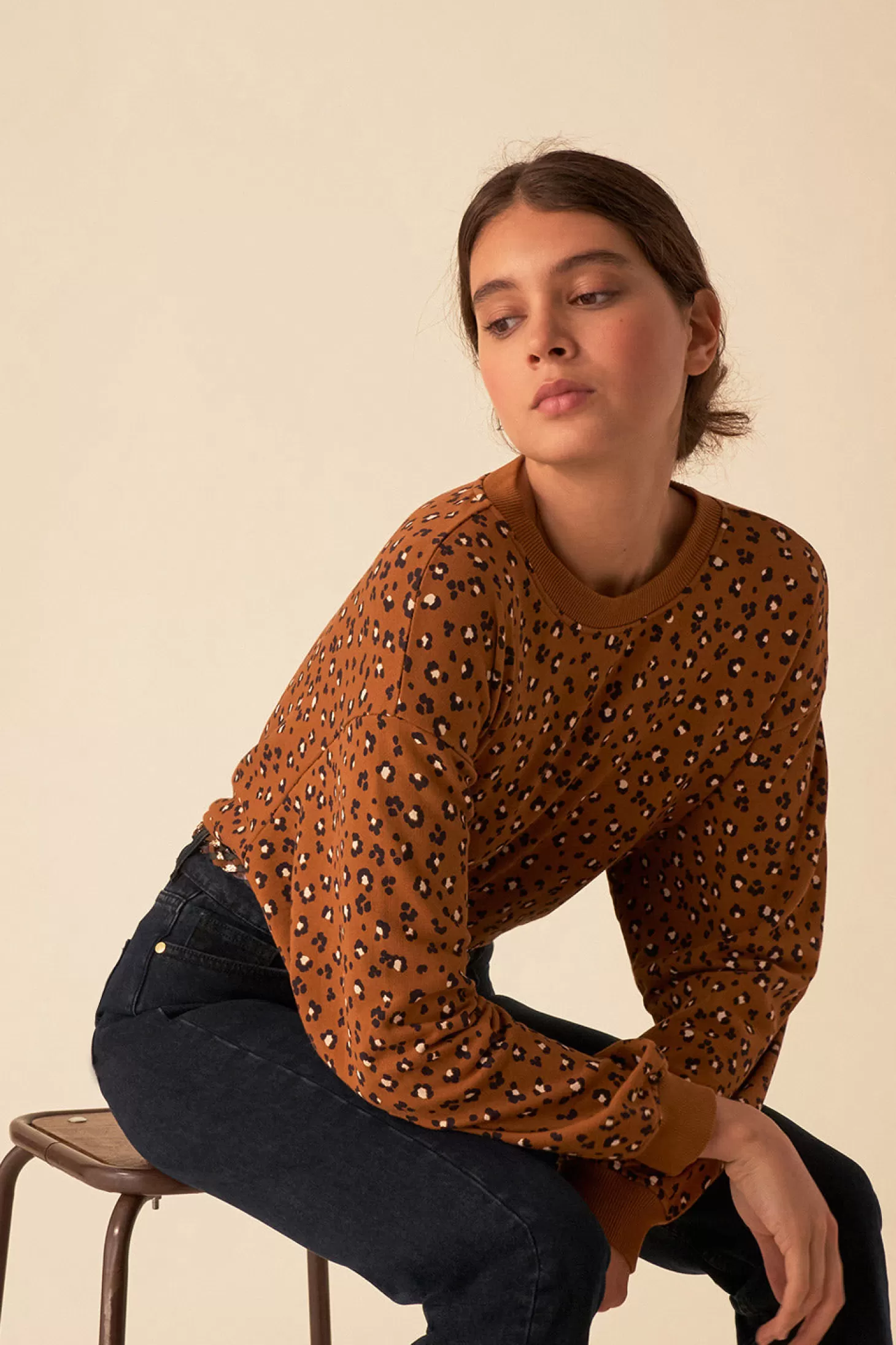 Des Petits Hauts French Toast Wardrobe | The Prints | T-shirts & Sweatshirts* hanita sweatshirt Leopard