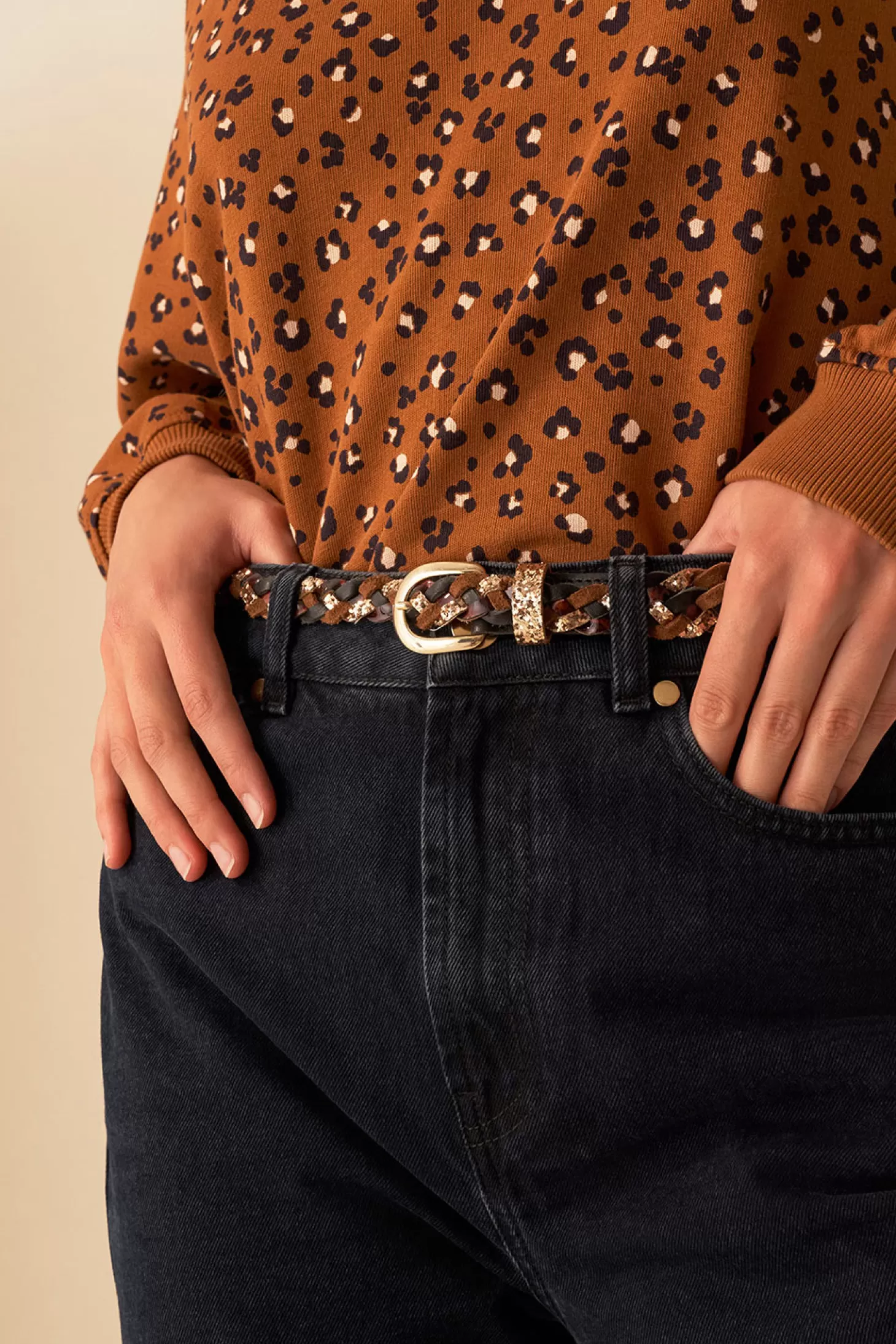 Des Petits Hauts Belts* leanie belt Leopard