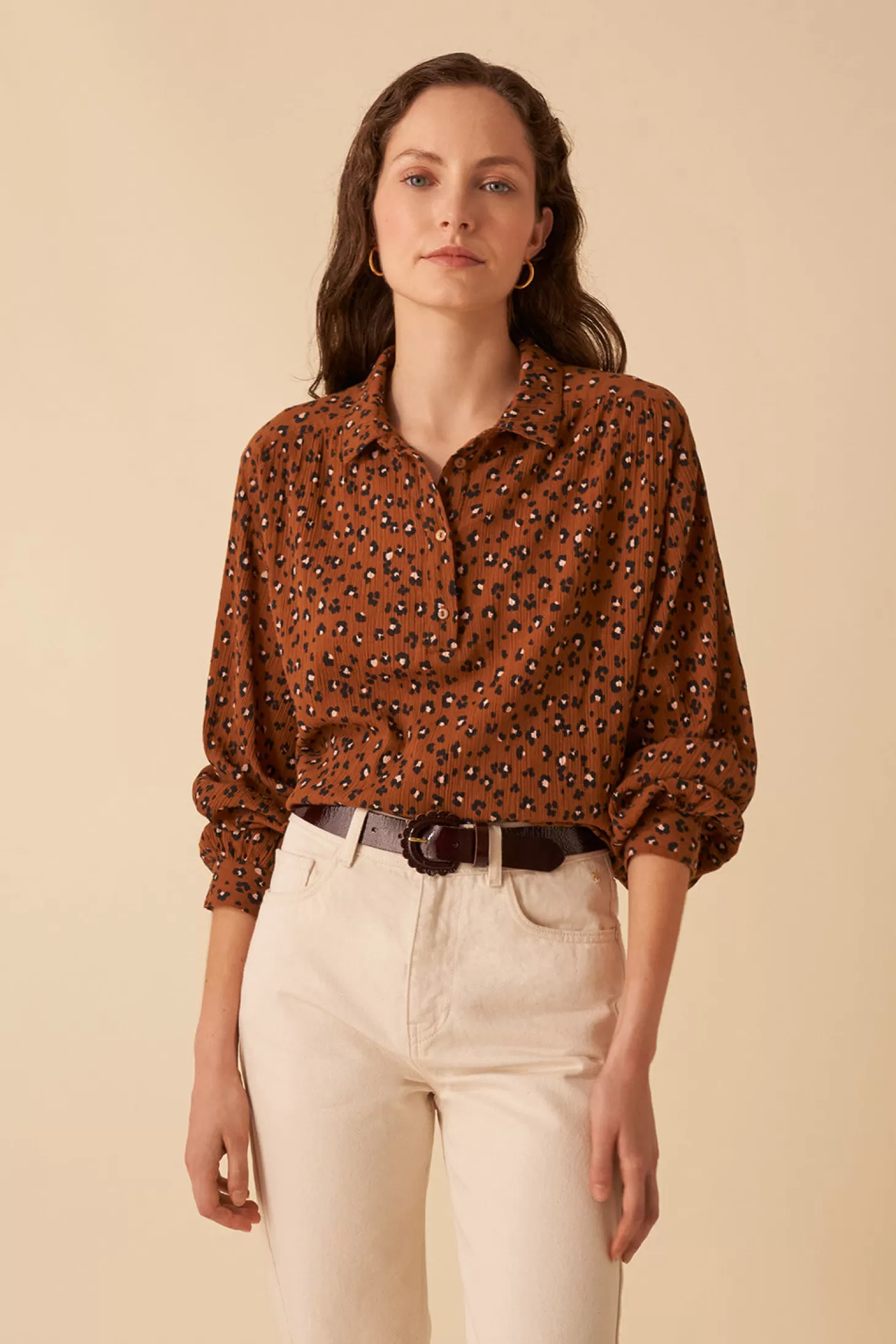 Des Petits Hauts French Toast Wardrobe | The Prints | Shirts & Blouses* ricami blouse Leopard