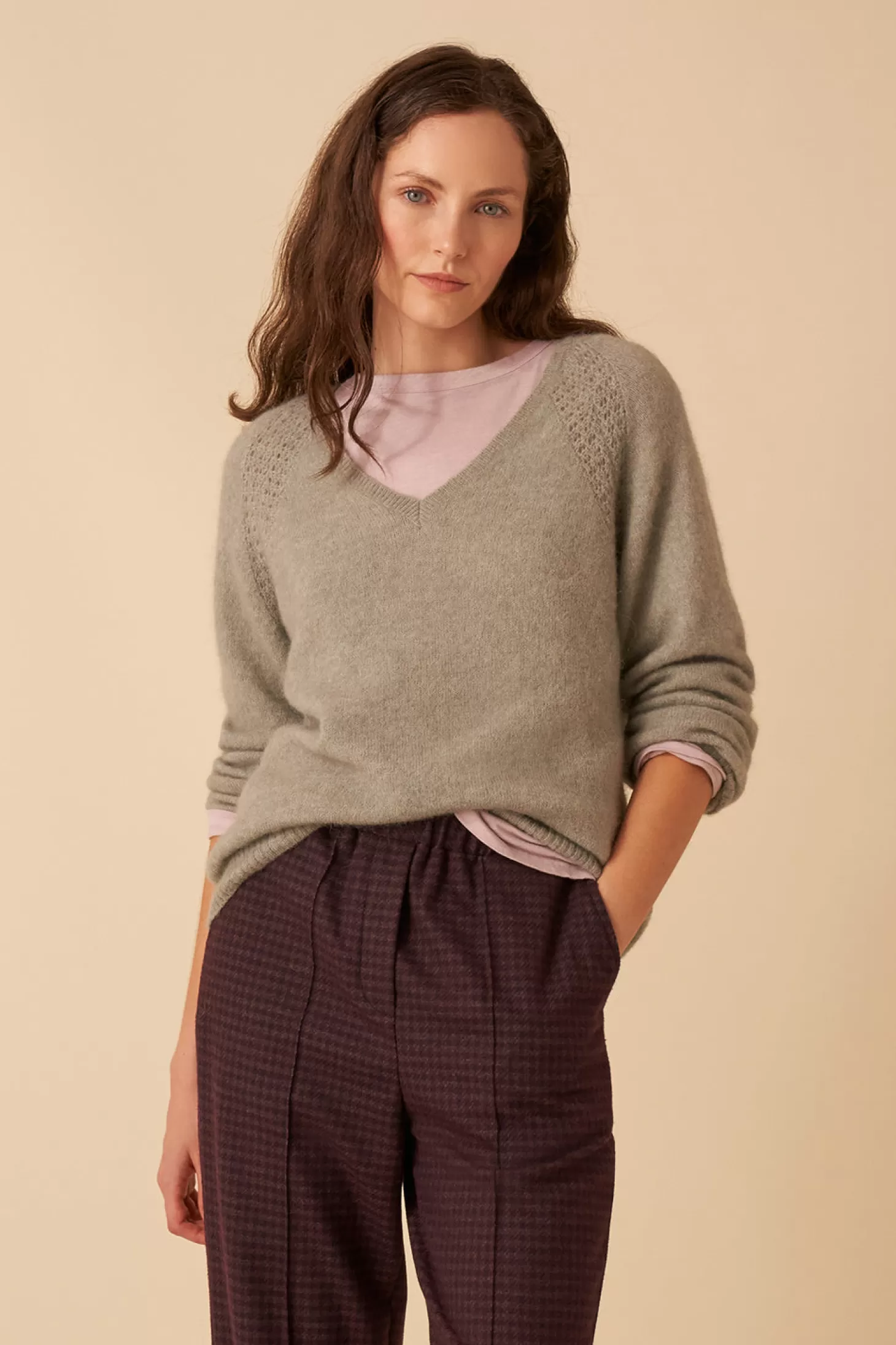 Des Petits Hauts Jumpers & Cardigans* alby jumper Matcha