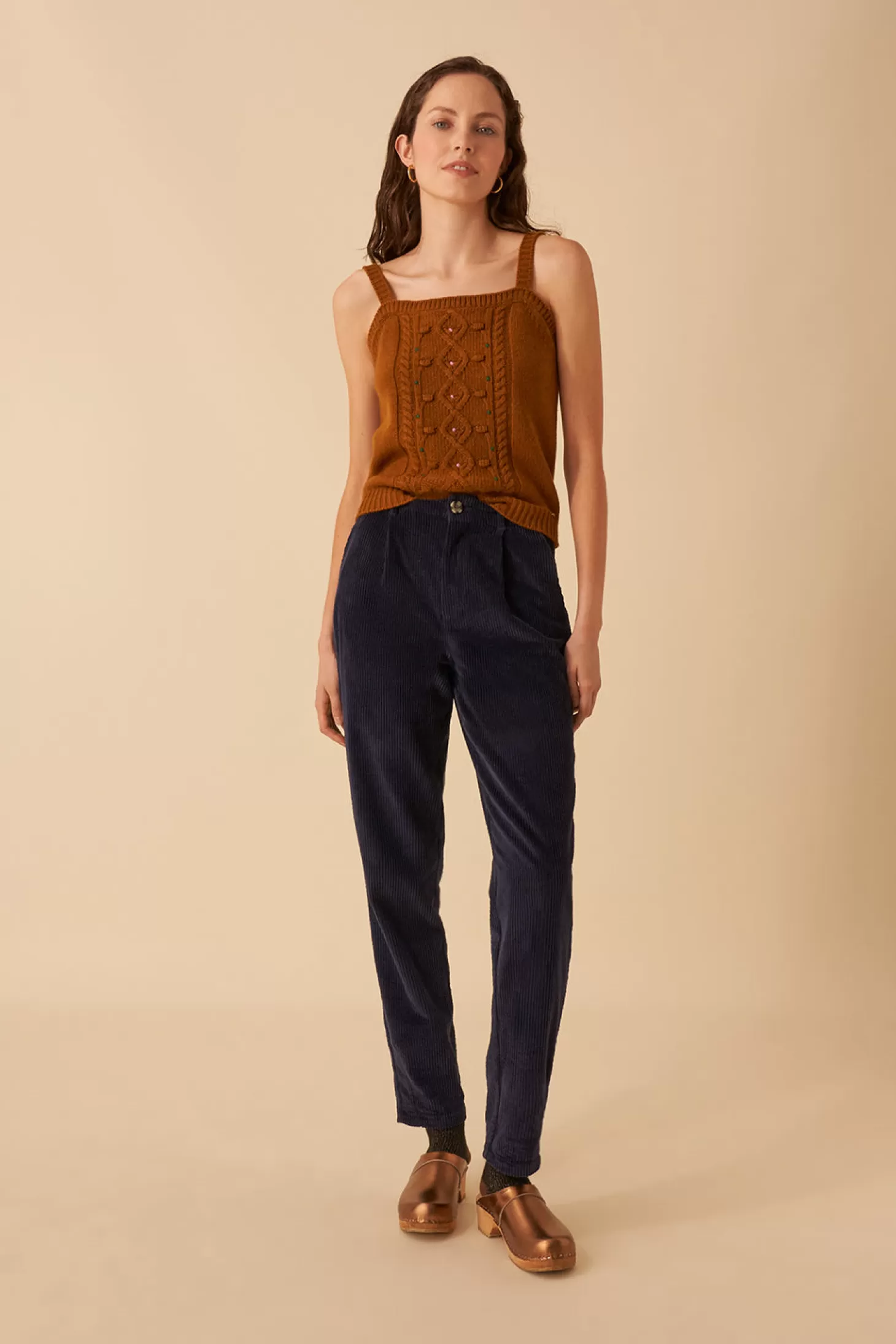 Des Petits Hauts Trousers & Jumpsuits | Givrée Wardrobe*navy timtim trousers Marine