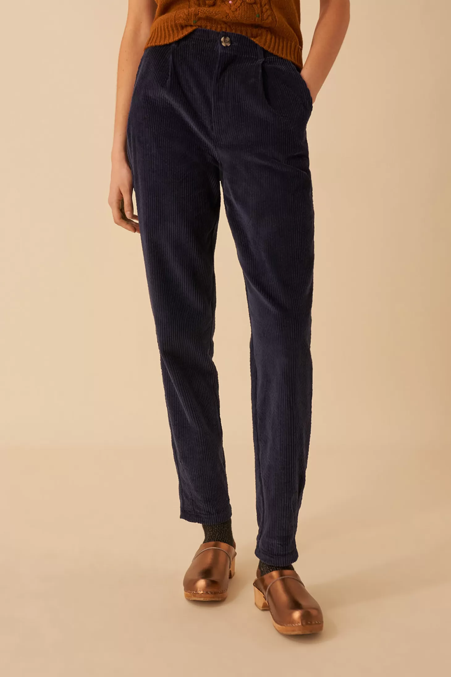 Des Petits Hauts Trousers & Jumpsuits | Givrée Wardrobe*navy timtim trousers Marine