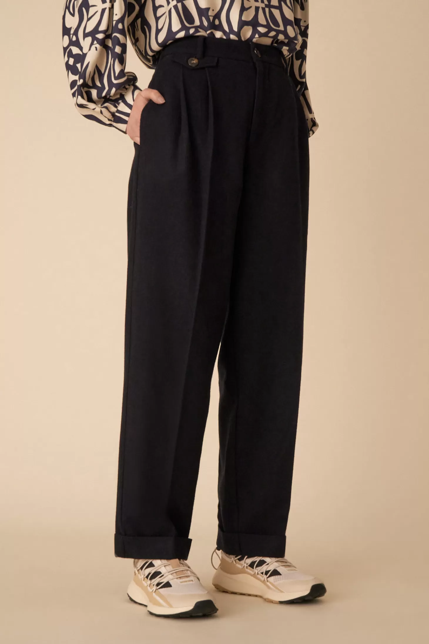 Des Petits Hauts Givrée Wardrobe | Trousers & Jumpsuits | View All*navy volare trousers Marine