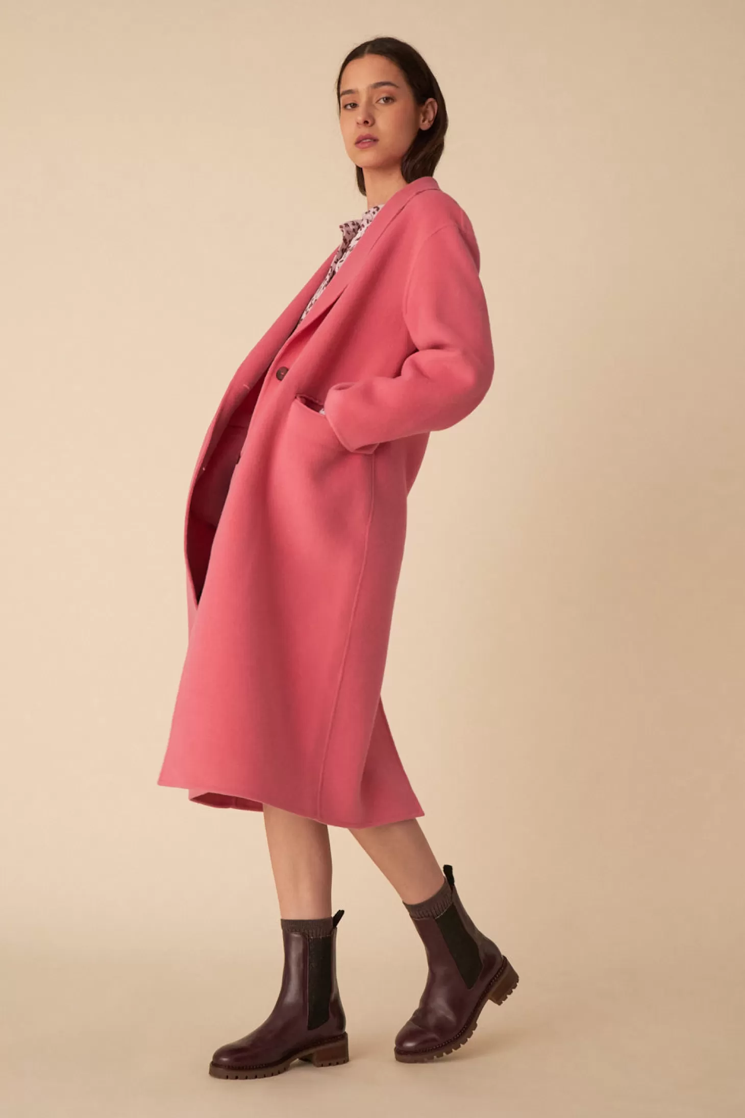 Des Petits Hauts French Toast Wardrobe | Coats & Jackets*pink neron coat Rose