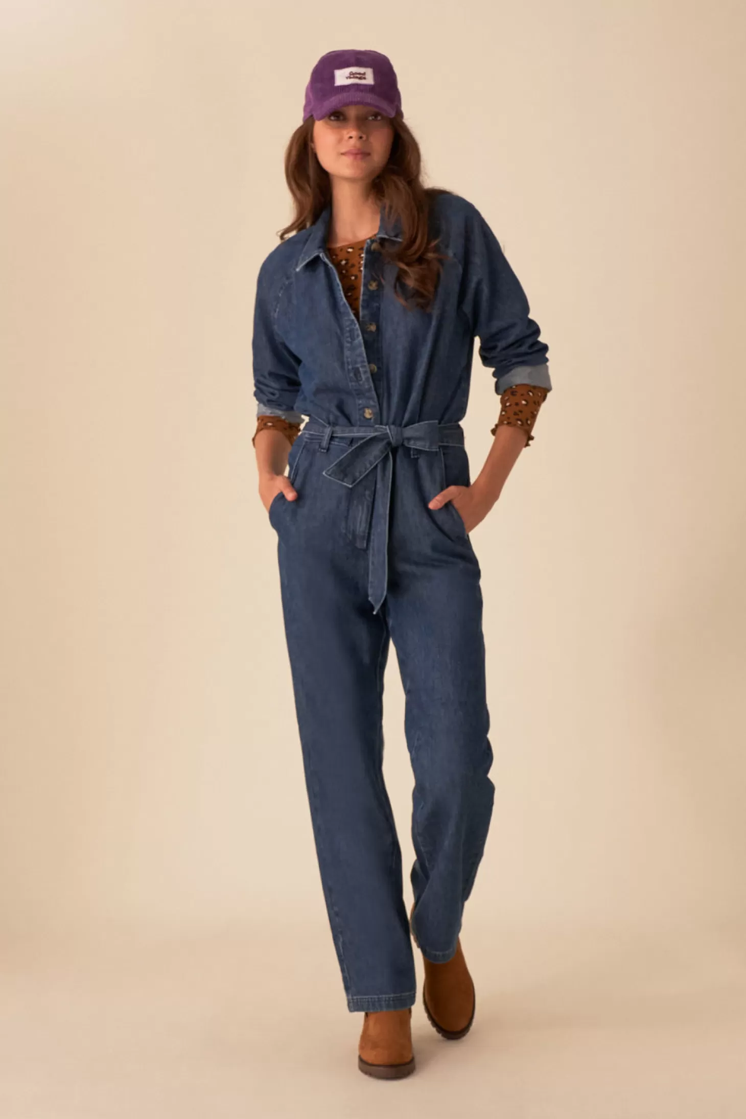 Des Petits Hauts French Toast Wardrobe | Denim | Trousers & Jumpsuits | View All*stonewashed blue denim loustik jumpsuit Denim bleu stone