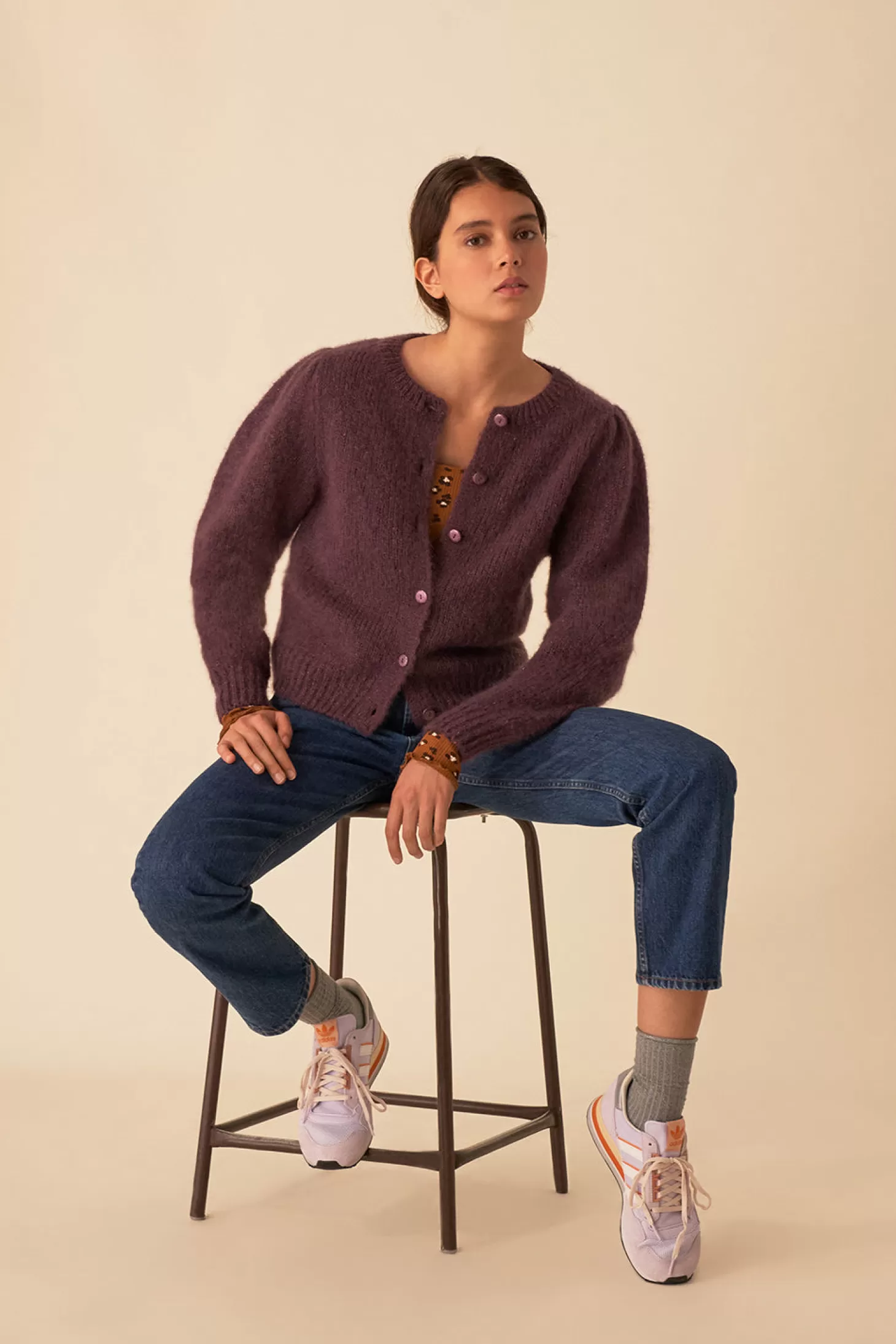 Des Petits Hauts Jumpers & Cardigans | View All* apache cardigan Violette