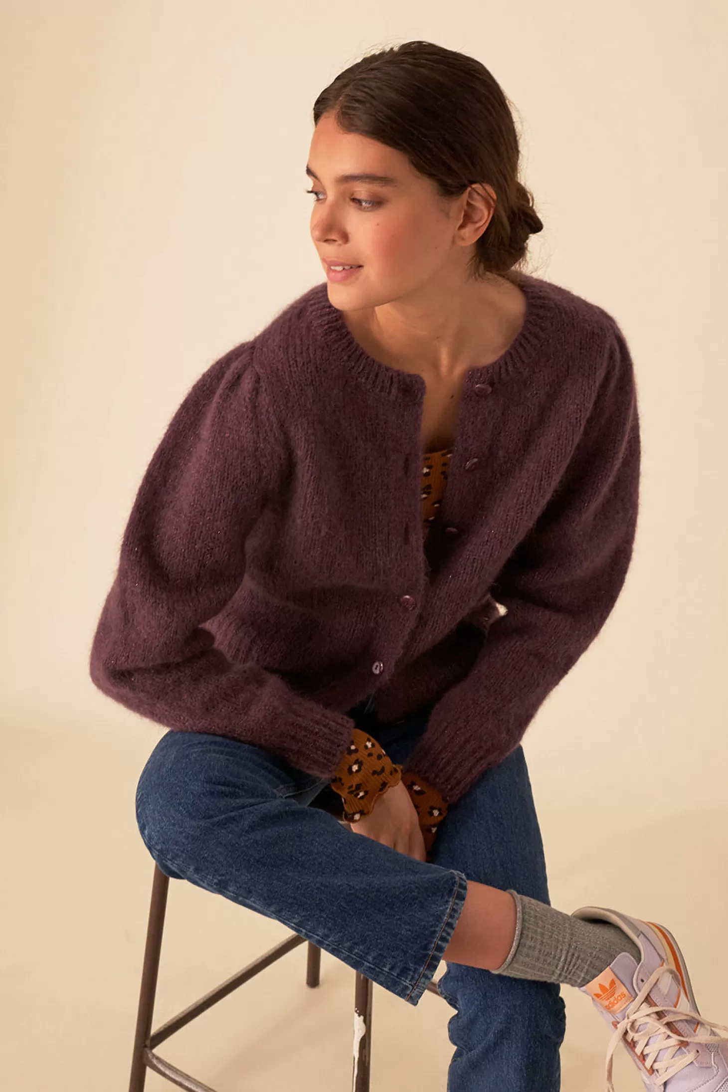 Des Petits Hauts Jumpers & Cardigans | View All* apache cardigan Violette