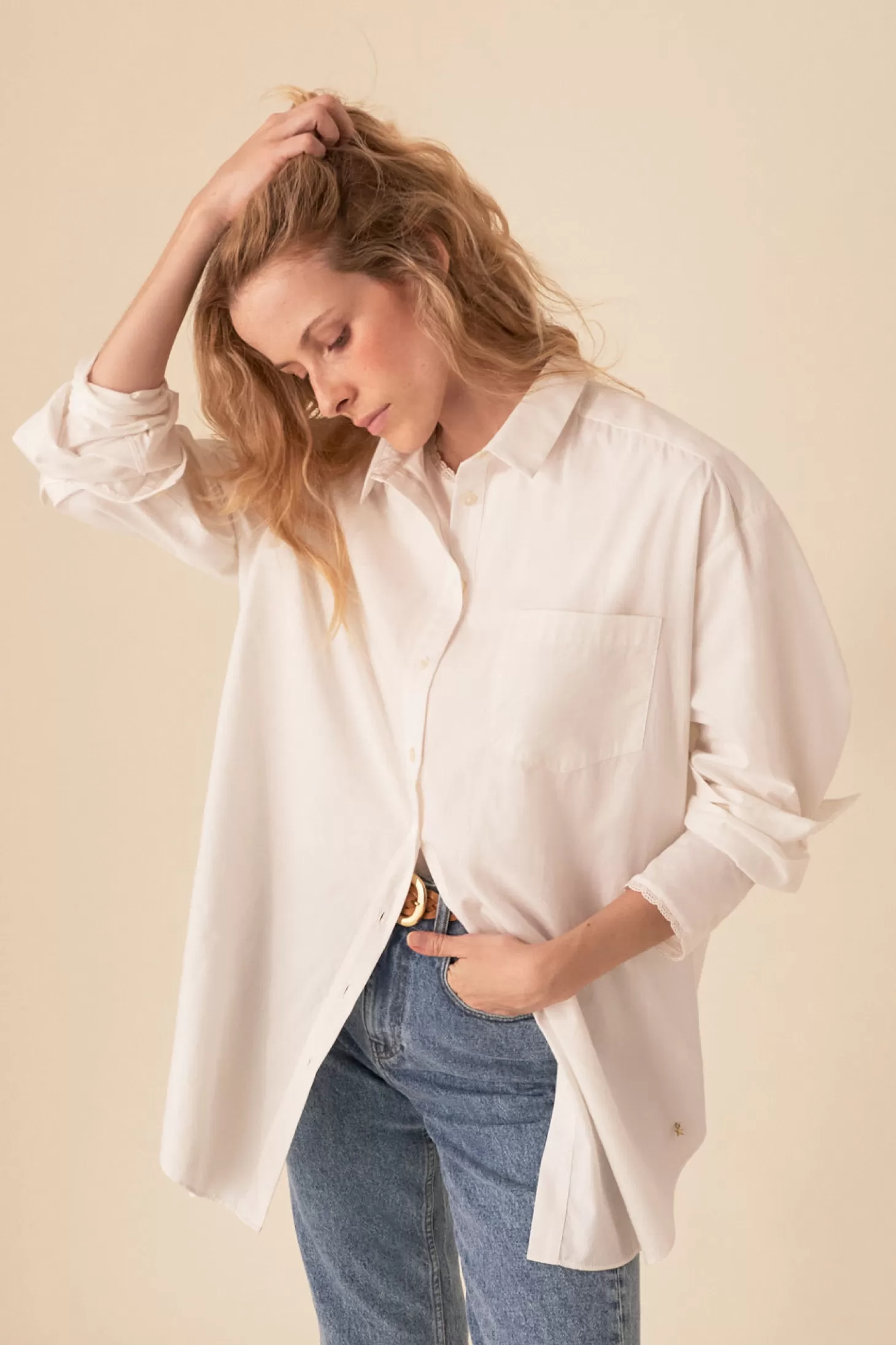 Des Petits Hauts French Toast Wardrobe | Shirts & Blouses*white sesame shirt Blanc