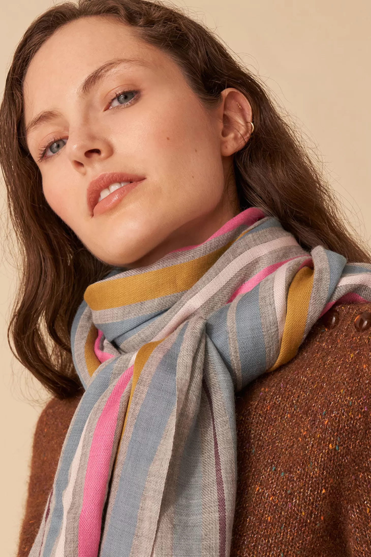 Des Petits Hauts Scarves & Hats | View All*wool scarf astree Gris chine